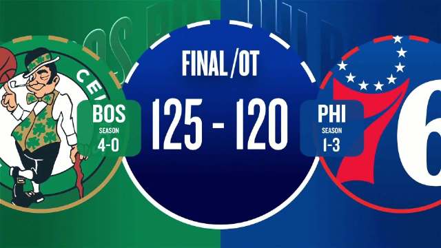 10月17日NBA季前赛 凯尔特人 – 76人 全场录像【全场录像+集锦】